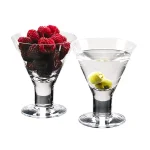 Badash Crystal High Caprice 6 oz. Mouth Blown Lead Free Crystal Martini and Dessert Glass Set, 4-Piece thumbnail 1