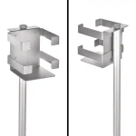 Alpine Industries 40.5 in. Sanitizing Cleaning Wipes Dispenser Stand, Silver Steel thumbnail 3