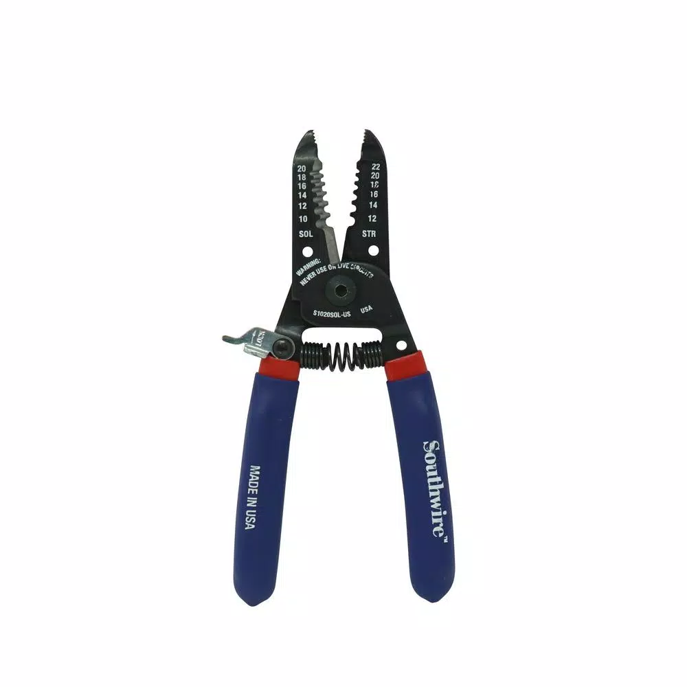Southwire S1020SOLUS Wire Stripper 10-20 AWG & 12-22 AWG Solid Wire, Heat-Treated Steel