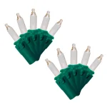 Brite Star 100-Light White Mini Christmas Lights, Green Wire, Box of 2 thumbnail 1