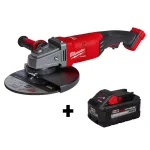 Milwaukee M18 FUEL 7/9 in. Brushless Cordless Angle Grinder with 8.0 Ah High Output Battery thumbnail 1