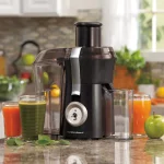 Hamilton Beach Big Mouth Centrifugal Juicer, 825W, 20 oz. Grey thumbnail 9