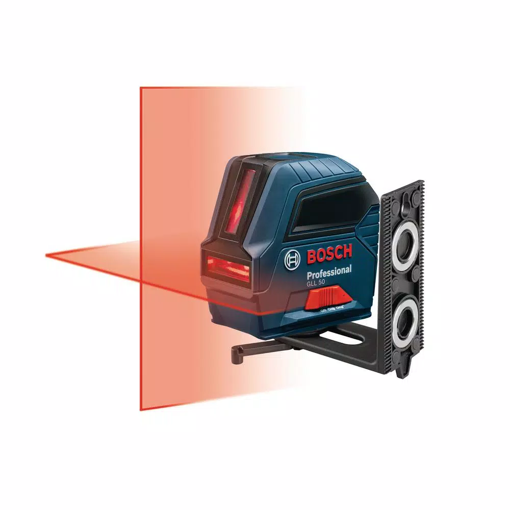 Bosch GLL 50 Self-Leveling Cross-Line Laser Level Kit with BM3 Positioning Device and Compact Tripod