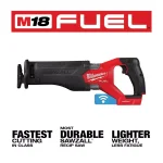 Milwaukee M18 FUEL ONE-KEY 18V Brushless Cordless Reciprocating Saw (Tool-Only) thumbnail 2