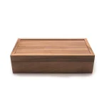 Ironwood Gourmet Acacia Wood Rectangular Tea Box with 10 Compartments thumbnail 1