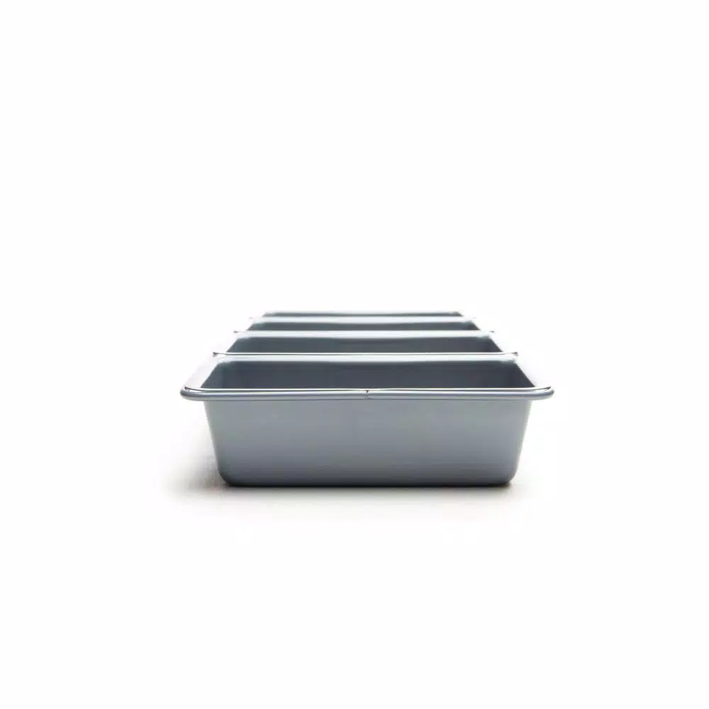 Fox Run Preferred Non-Stick Linked Loaf Pan, 4-Cavity Mini Loaf Baker