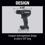 Makita 18V LXT Sub-Compact Brushless Cordless 1/2 in. Driver Drill (Tool Only) thumbnail 9