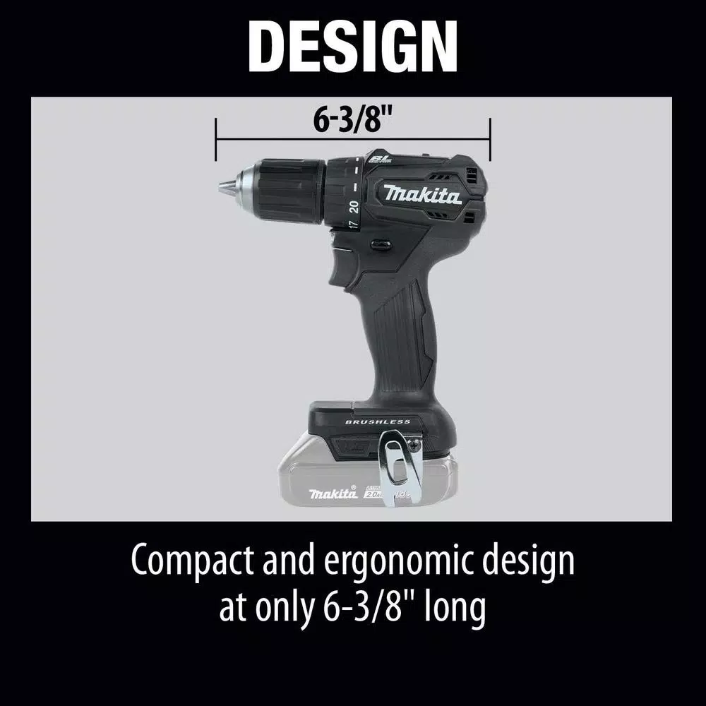 Makita 18V LXT Sub-Compact Brushless Cordless 1/2 in. Driver Drill (Tool Only)