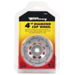 Forney 4 in. Diamond Cup Wheel for Concrete, Masonry, and Stone thumbnail 4