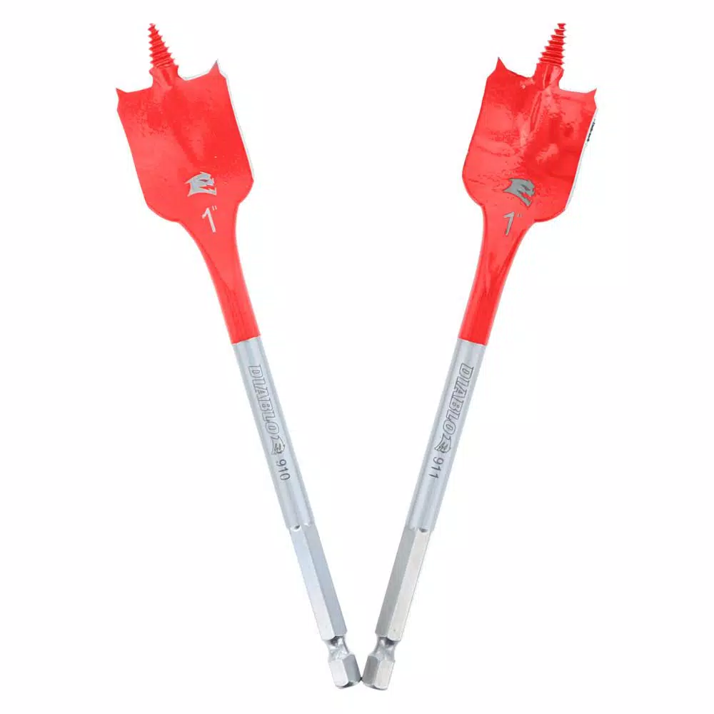 Diablo SPEEDemon 1 in. x 6 in. Spade Bit 2-Pack