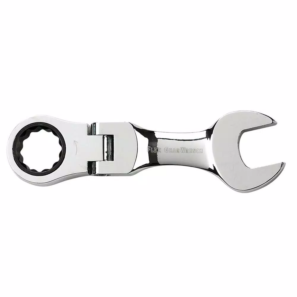 GEARWRENCH SAE Stubby Flex Head Combination Ratcheting Wrench Set, 7-Piece