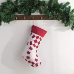 Country Living Holiday Ring 17.5 in. Red Microfiber Reversible Christmas Stocking thumbnail 6