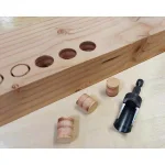 Milescraft CounterBit and PlugCutter Bundle - Countersink and Wood Plug Set thumbnail 4