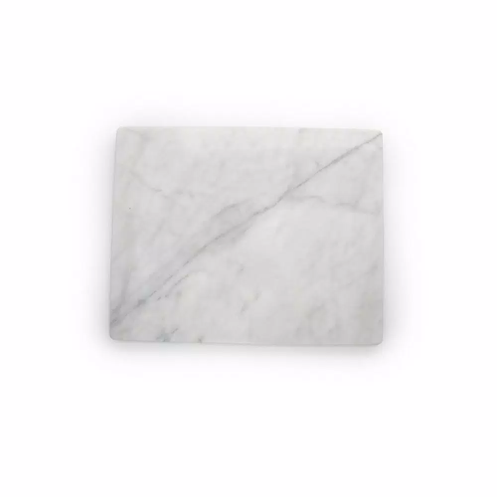 Fox Run White Marble Pastry Board, 16 x 20 inch Rectangle Rolling Surface