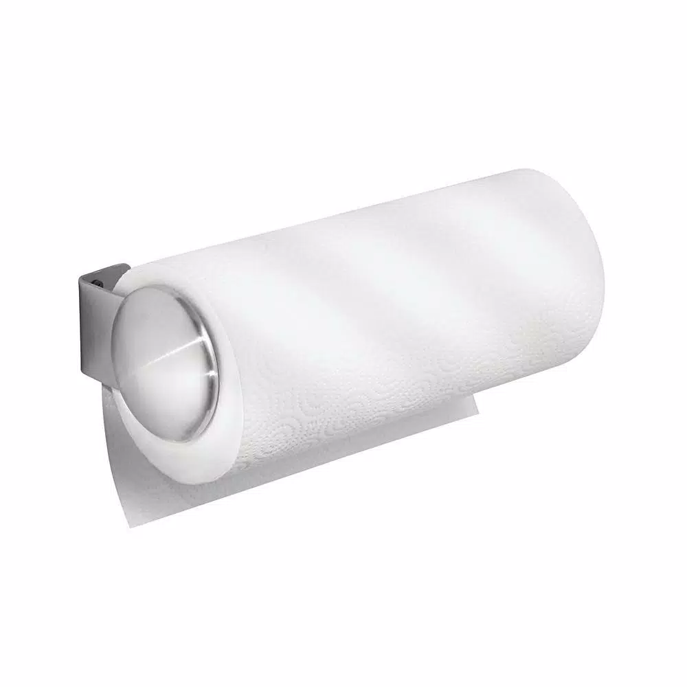 interDesign Forma Koni Wall Mount Paper Towel Holder, Brushed Stainless Steel