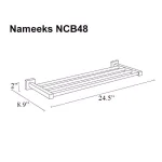 Nameeks General Hotel Wall Mounted Towel Train Rack, Chrome thumbnail 2