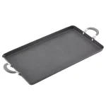 Circulon Elementum Hard-Anodized Nonstick Double Burner Griddle, 10 x 18-Inch, Oyster Gray thumbnail 4