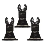 Milwaukee 2-1/2 in. High Carbon Steel Japanese Tooth Hardwood Oscillating Multi-Tool Blade, 3-Pack thumbnail 5
