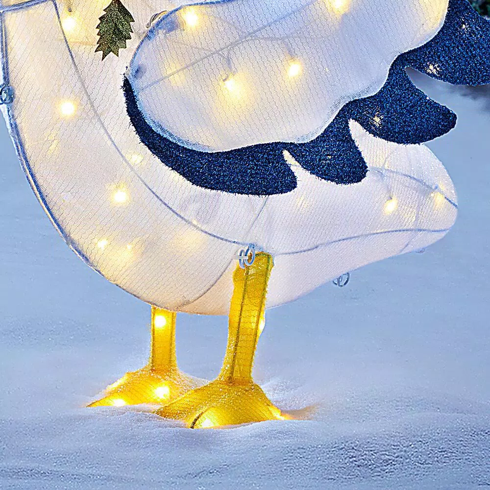 Home Accents Holiday 32-in. LED Pelican Yard Decoration with 105 Warm White Lights