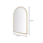 Home Decorators Collection Medium Arched Gold Antiqued Classic Accent Mirror thumbnail 2