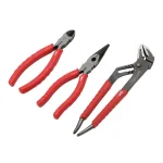 Milwaukee 4-Piece Pliers Set with High Leverage Lineman's, Long Nose, Diagonal, and Straight Jaw Pliers thumbnail 3