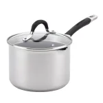 Circulon Momentum 3-Quart Stainless Steel Nonstick Straining Saucepan with Glass Lid thumbnail 1