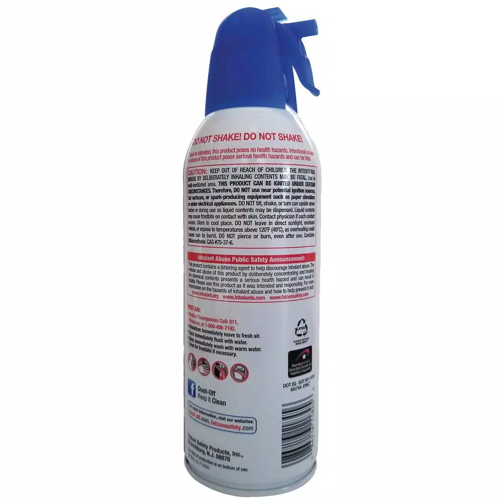 Dust Off 10 oz. Disposable Compressed Gas Duster with Extension Tube