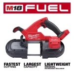 Milwaukee M18 FUEL 18V Brushless Cordless Compact Band Saw (Tool-Only) thumbnail 11