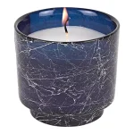 Badash Crystal Badash Handcrafted Cobalt Blue Glass Jar Vanilla Scented Soy Candle thumbnail 1