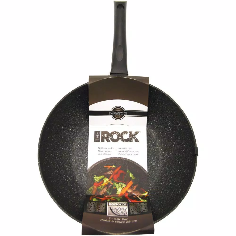 Starfrit THE ROCK 10 in. Nonstick Aluminum Stir Fry Pan