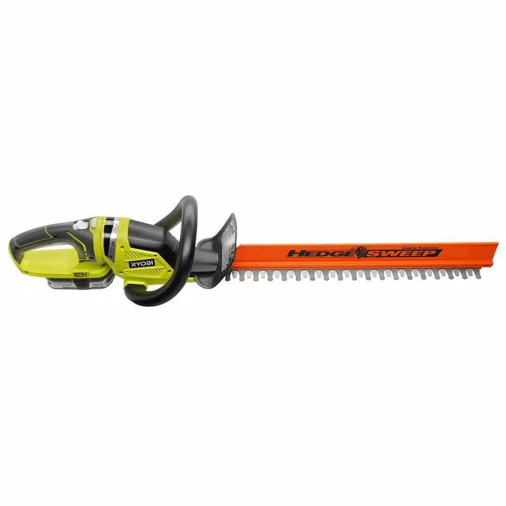 RYOBI ONE+ 18V Lithium-Ion 22 in. Cordless Hedge Trimmer with 1.5 Ah Battery and Charger Included