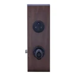Copper Creek Colonial Egg Style Black Entry Door Knob with Single Cylinder Deadbolt Combo Pack thumbnail 4