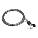 Advantage SportsRack 10 ft. Vinyl Coated Aircraft Cable Lock, Machined Steel, Chrome Plated thumbnail 1