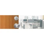 Universal Hardware Satin Chrome Commercial Entry Knob and Single Cylinder Deadbolt Combo Pack, ANSI Grade 2 thumbnail 4