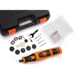 WEN 7.2V Cordless Rotary Tool Kit with 24-Piece Accessory Set, Charger, and Carrying Case thumbnail 4