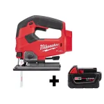 Milwaukee M18 FUEL 18V Brushless Cordless D-Handle Jig Saw with 5.0 Ah Battery thumbnail 1