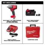 Milwaukee M18 FUEL Impact Wrench & 117-Pc Ratchet, Socket, and PACKOUT Modular Storage Combo Kit thumbnail 4