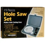 PRO-SERIES 19-Piece Hole Saw Blade Set with Mandrels and Storage Case thumbnail 8
