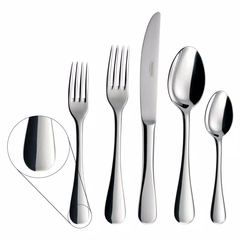 Tramontina Classic 45-Piece 18/10 Stainless Steel Flatware Set, Service for 8