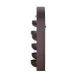 Kenroy Home Silva 31 in. Steel Wall Fountain with Built-in Planters, Rusty Red Finish thumbnail 2