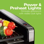 Hamilton Beach Searing Grill 118 sq. in. Stainless Steel Indoor Countertop Grill with Non-Stick Plates thumbnail 7