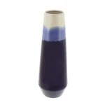 LITTON LANE Modern Reflections 20 in. Ceramic Tulip-Shaped Blue and White Gradient Decorative Vase thumbnail 2