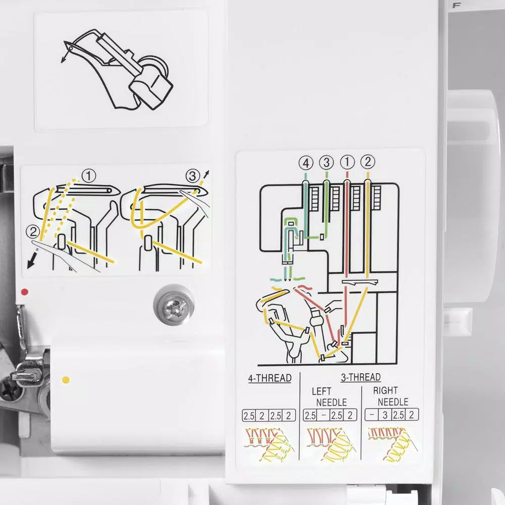 Singer Stylist Serger Sewing Machine with 2-3-4 Thread Capability and 6 Stitch Types