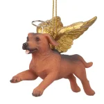 Design Toscano Dachshund Angel Dog Christmas Ornament, Hand-Painted Resin thumbnail 1