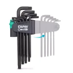 Capri Tools S2 Steel Long Arm Torx Key Wrench Set, 9-Piece thumbnail 5