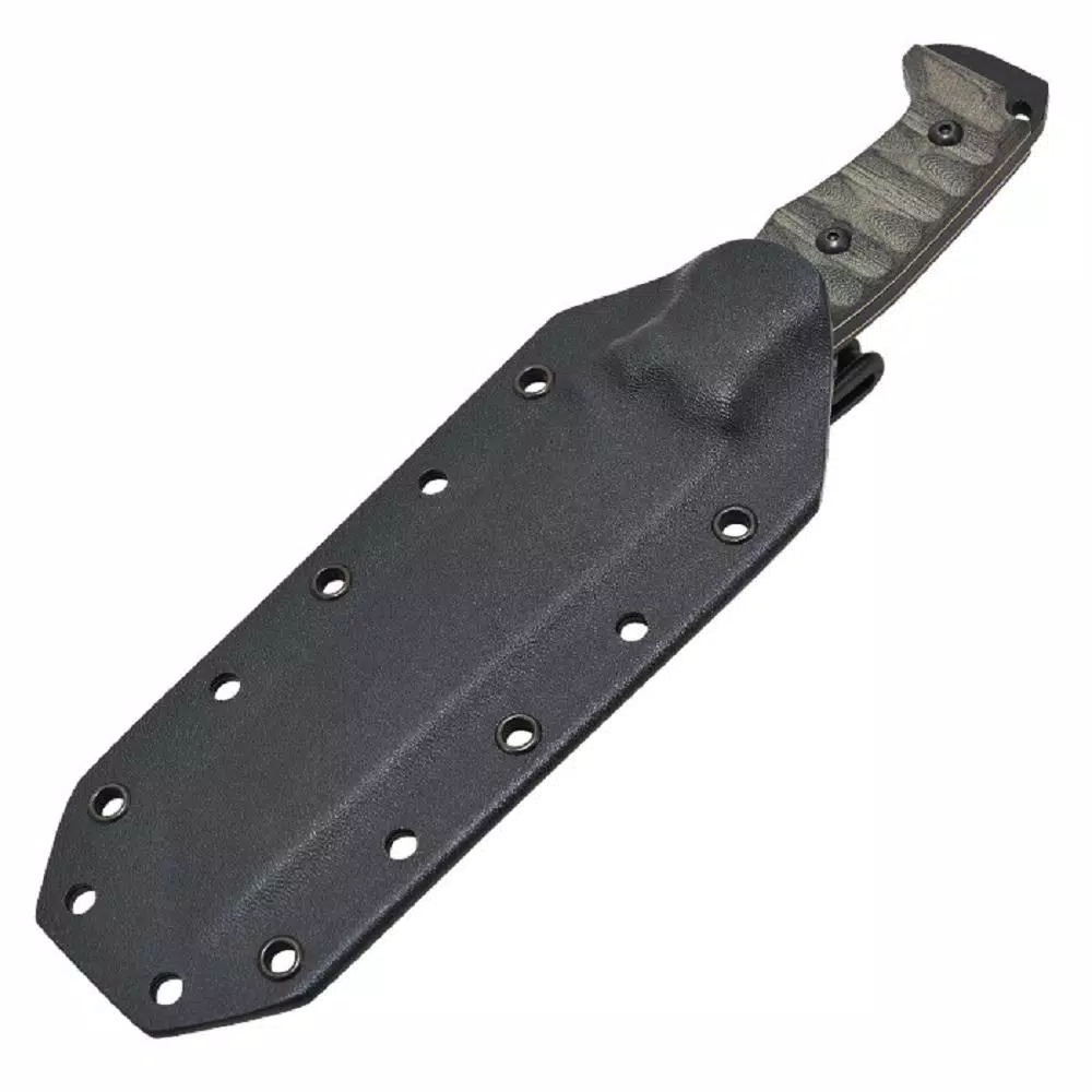 Camillus DAGR Carbon Steel Tanto Fixed Blade Knife with G10 Handle and Molded Sheath