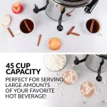 Nostalgia 45-Cup Stainless Steel Quick Brewing Coffee Urn with Double Spigot thumbnail 3