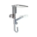 Village Lighting Company Silver Mantle Garland and Stocking Holder - Adjustable Metal Mantle Hanger thumbnail 3