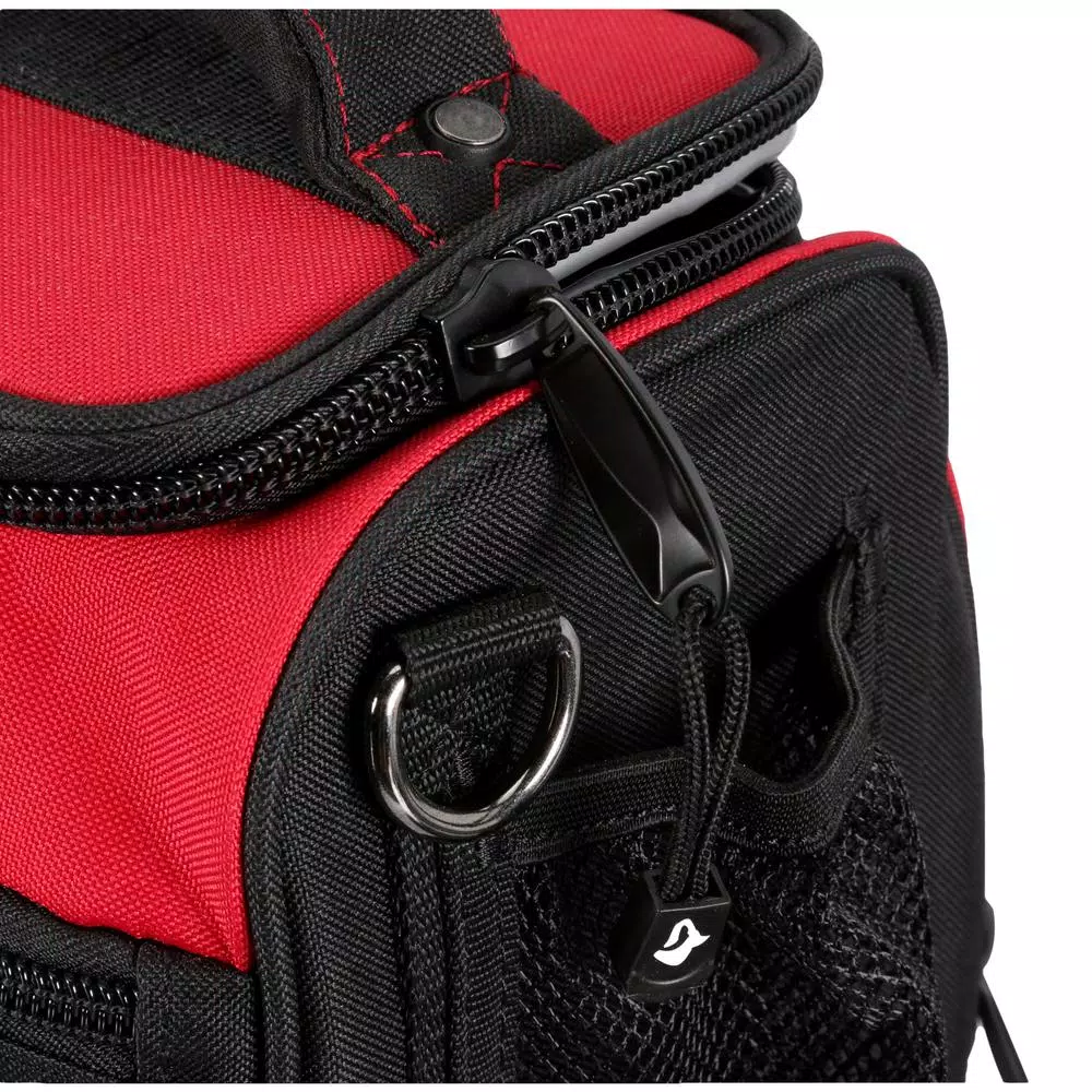Husky 9 in. Insulated Lunch Box Cooler Bag, Red