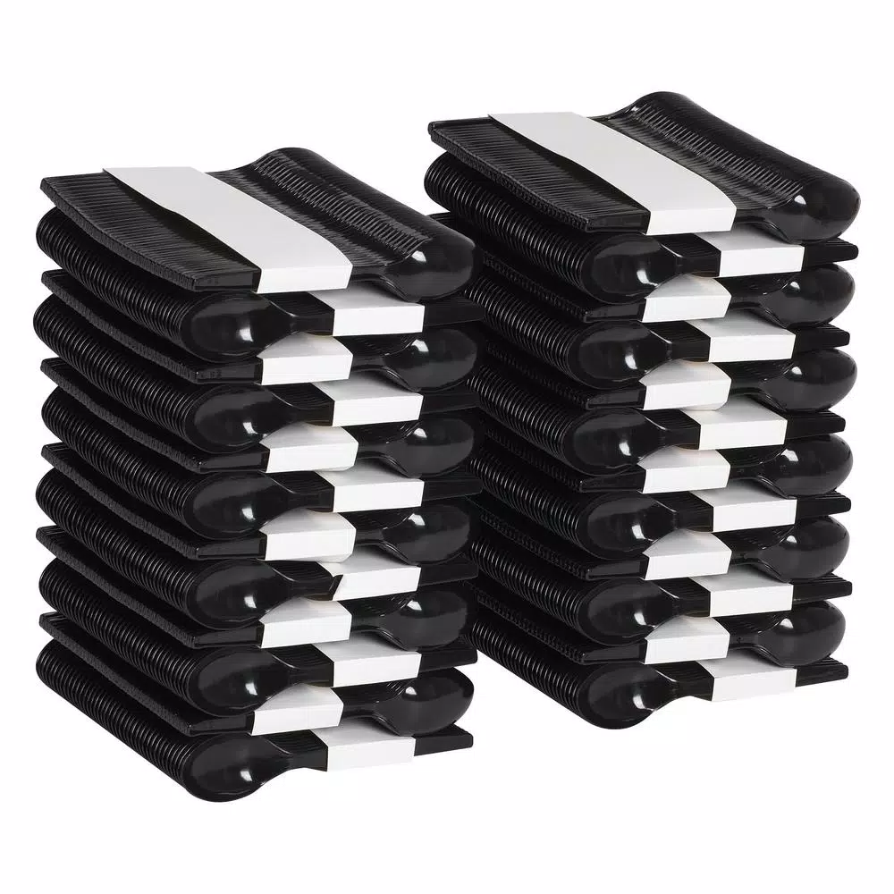 DIXIE SmartStock Black Plastic Spoon Refills, Mediumweight Polystyrene, 40 Count Pack